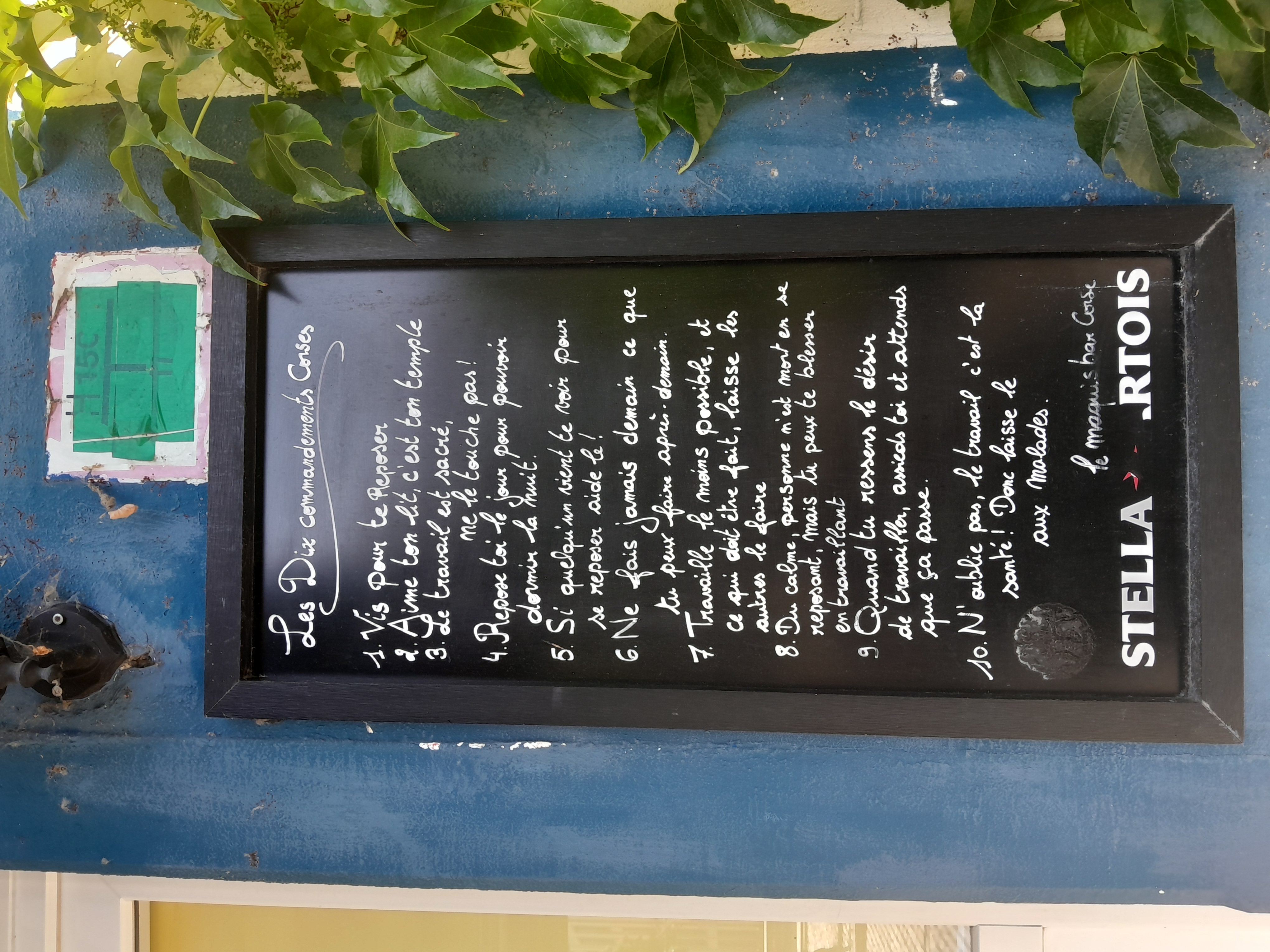 Deuxième Menu Le Maquis